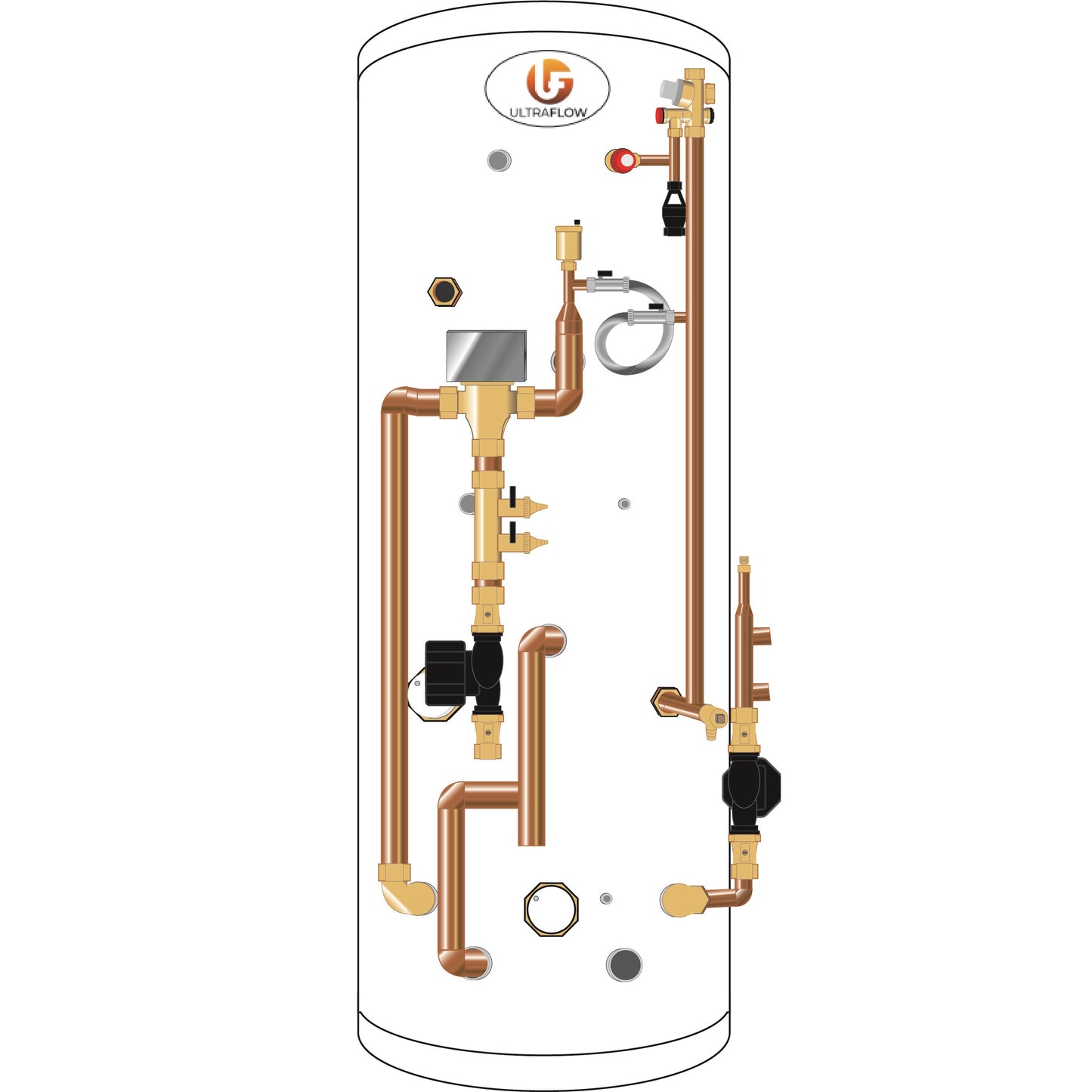 ULTRAFLOW HEAT PUMP BUFFER COMBO PRE PLUMBED STANDARD & SLIM